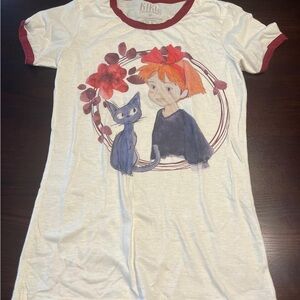 Kiki’s Delivery Service Her Universe White and Red Short Sleeve Tee